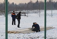 Устройство борта площадки катка.