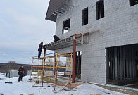 Наружные работы по фасаду здания